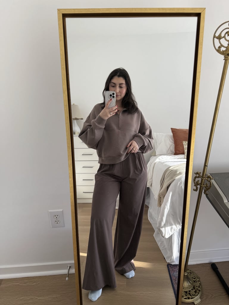 Nike 24.7 Women's Dri-FIT Oversized 1/2-Zip and Dri-FIT High-Waisted Loose Wide-Leg Pants