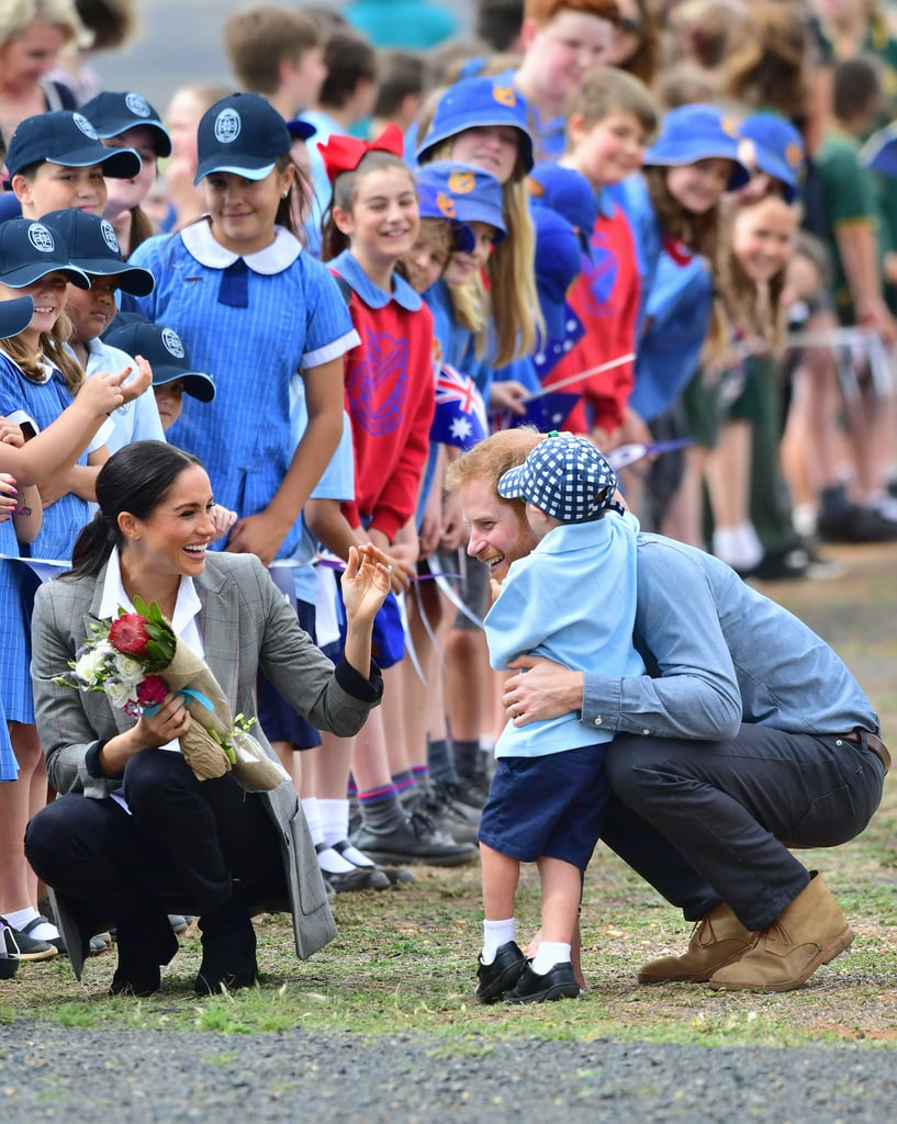 Prince Harry and Meghan Markle With Boy in Dubbo, Australia