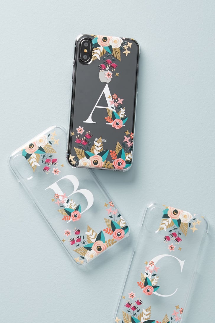 Casetify Floral Monogram iPhone X Case April Birthday Gifts POPSUGAR Family Photo 5
