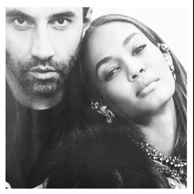 Riccardo Tisci and Joan Smalls