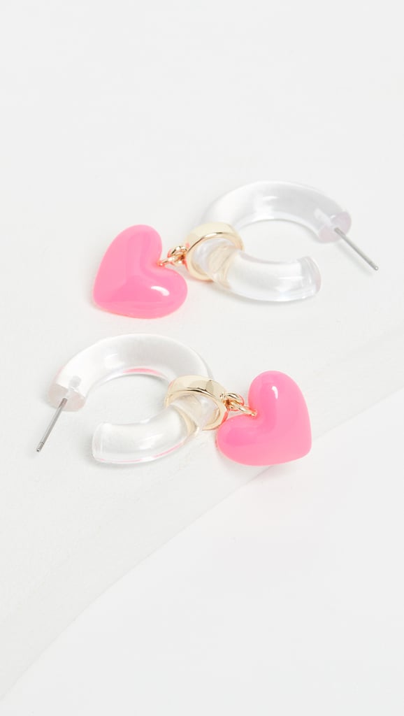 BaubleBar Huggie With Hearts Earrings