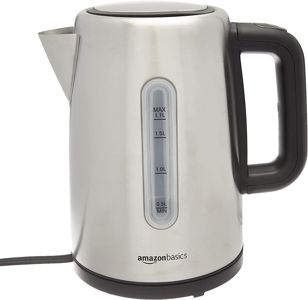 AmazonBasics Stainless-Steel Fast, Portable Electric Hot-Water Kettle