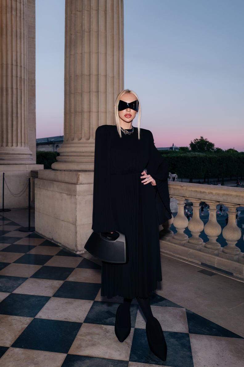 Christine Quinn at the Balenciaga Couture Dinner