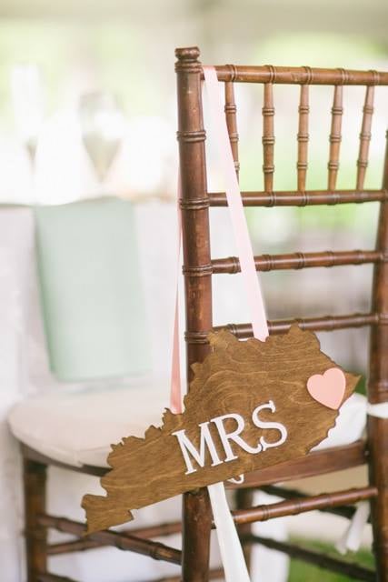 You'll hold on to these rustic Mr. and Mrs. tags for life