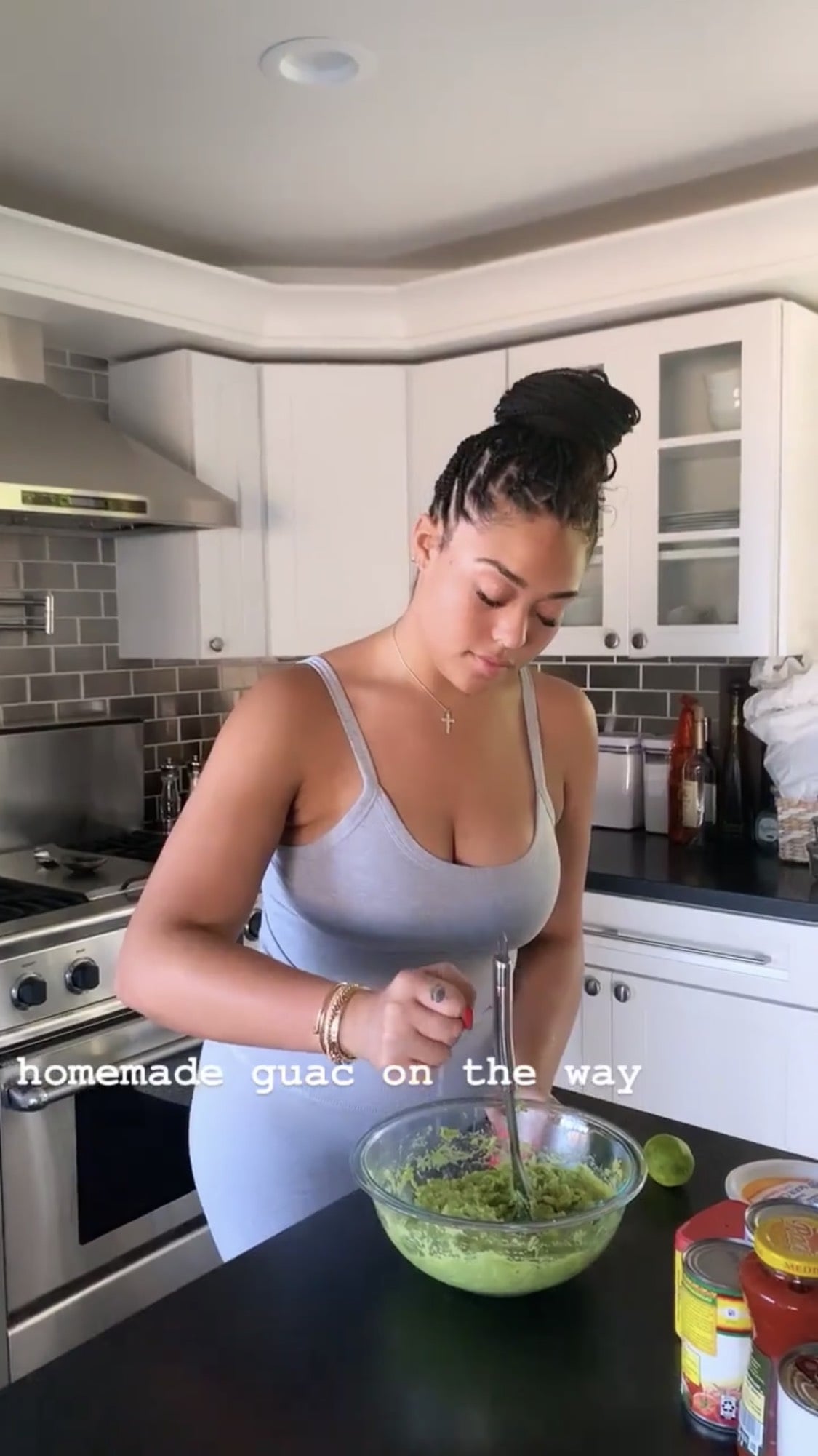 Jordyn Woods S Neon Orange Nail Polish Color Popsugar Beauty