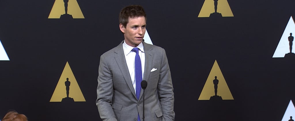 Eddie Redmayne Talks About Trans Issues