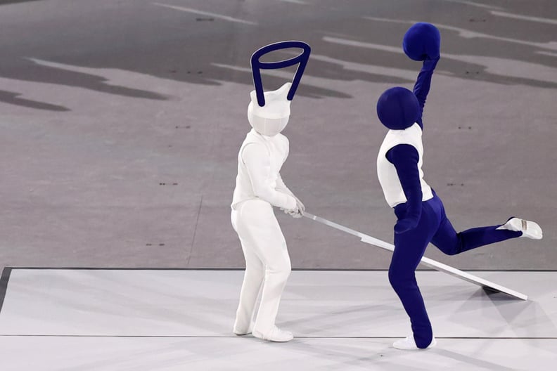2021 Olympics Opening Ceremony: Performers Recreate Olympic Sport Pictograms