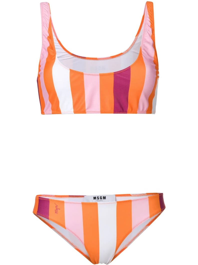 MSGM Striped Bikini Two Piece
