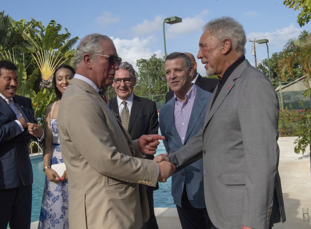 Prince Charles in Barbados With Lionel Richie Pictures