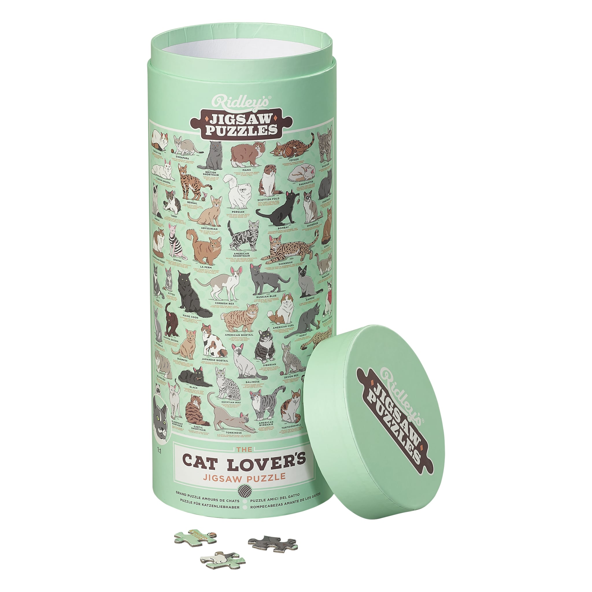Cat Lovers 1000 Piece Jigsaw Puzzle Move Over Coloring Books
