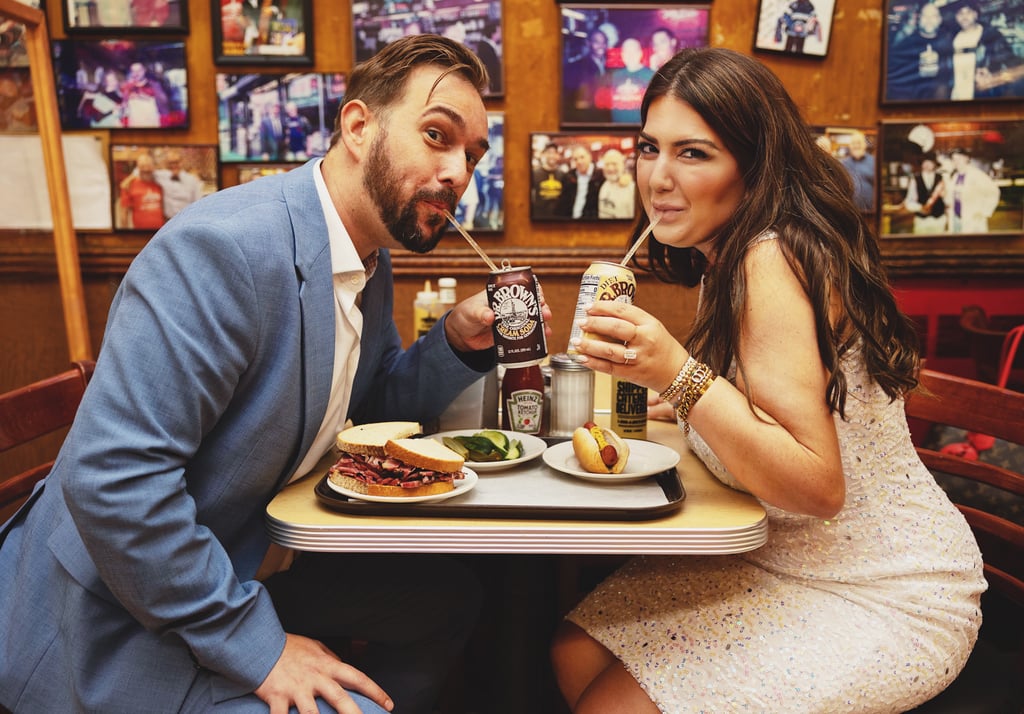 See This Couple's Engagement Shoot at Katz's Deli in NYC