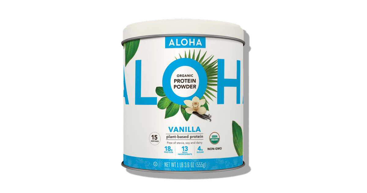 Aloha Organic Protein Powder Best Vegan Protein Powder POPSUGAR