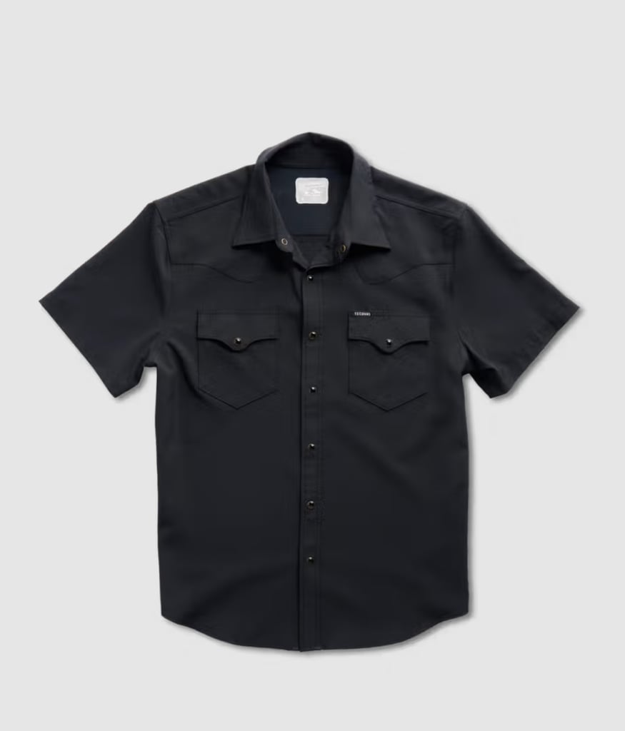 Tecovas Men's Performance Western Short Sleeve Pearl Snap ($85)
This performance shirt is made to wick away moisture, stand up to wrinkles, and has a UPF50++ rating for extra sun protection. With 10 different colors to choose from, consider this style the perfect elevated basic for any dad who spends lots of time outdoors.
