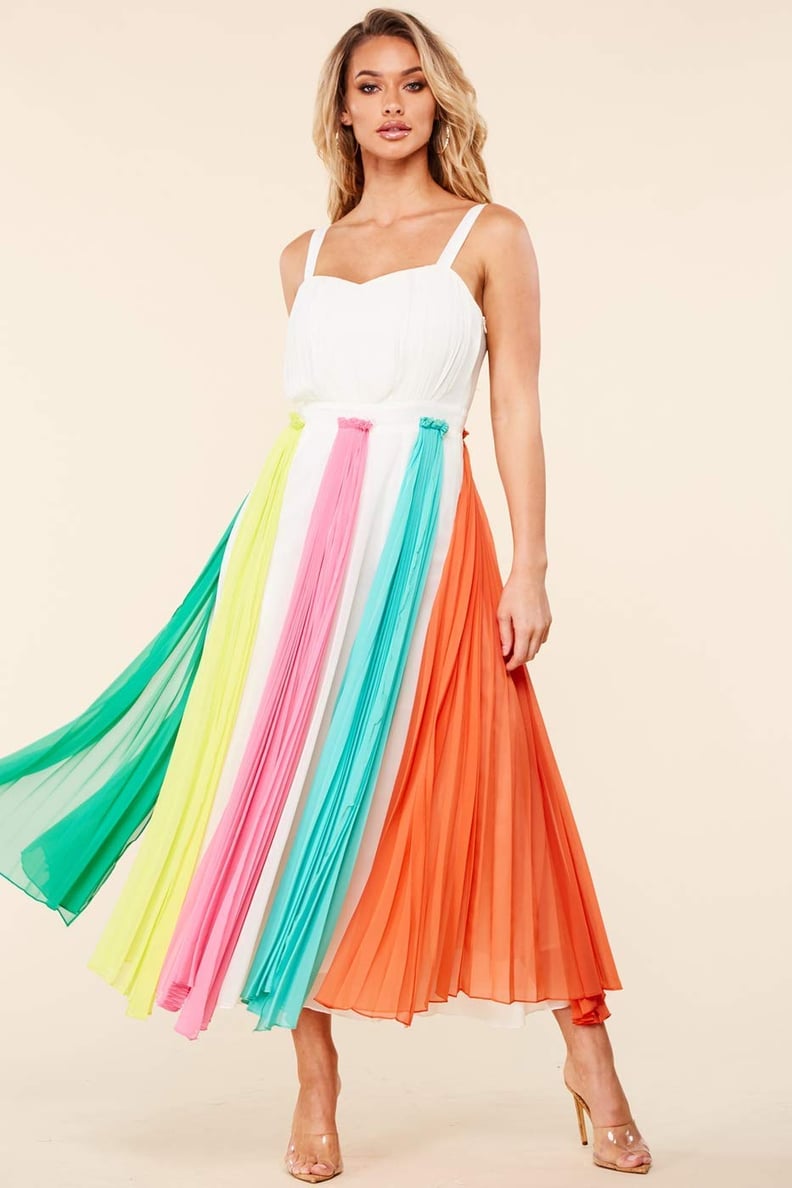 Mirelle M. Chiffon Colorful Church Dress