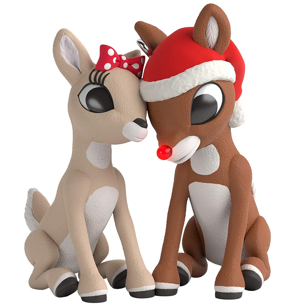 Hallmark Keepsake Christmas 2019 Year Dated Red-Nosed Reindeer Rudolph and Clarice Ornament