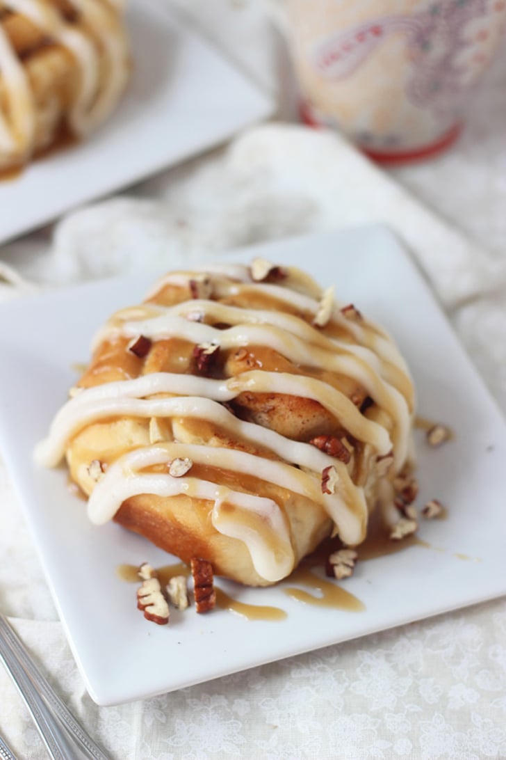 Apple Pecan Cinnamon Rolls With Cream Cheese Frosting