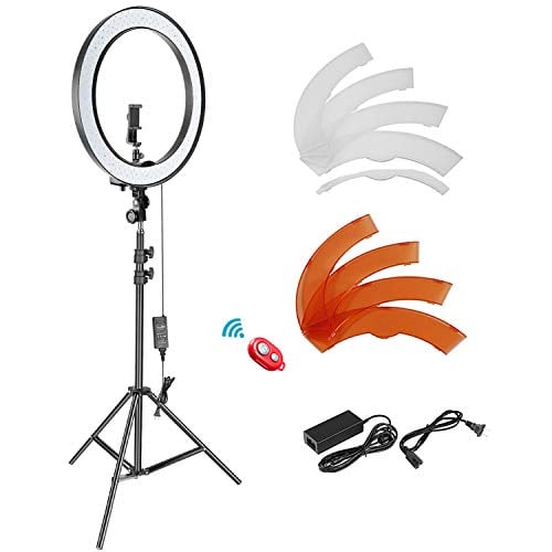 Neewer 18-inch SMD LED Ring Light Dimmable Lighting Kit