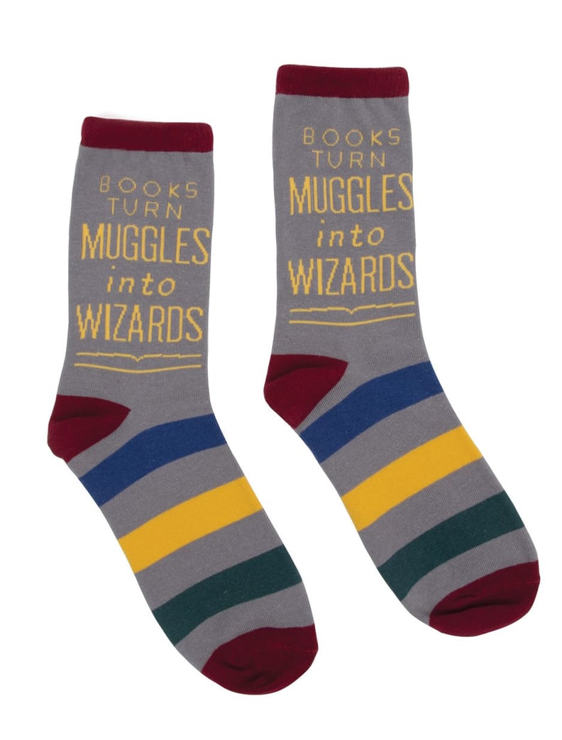 Books Turn Muggles Into Wizards Socks