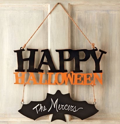 Personalized Halloween Door Hanging