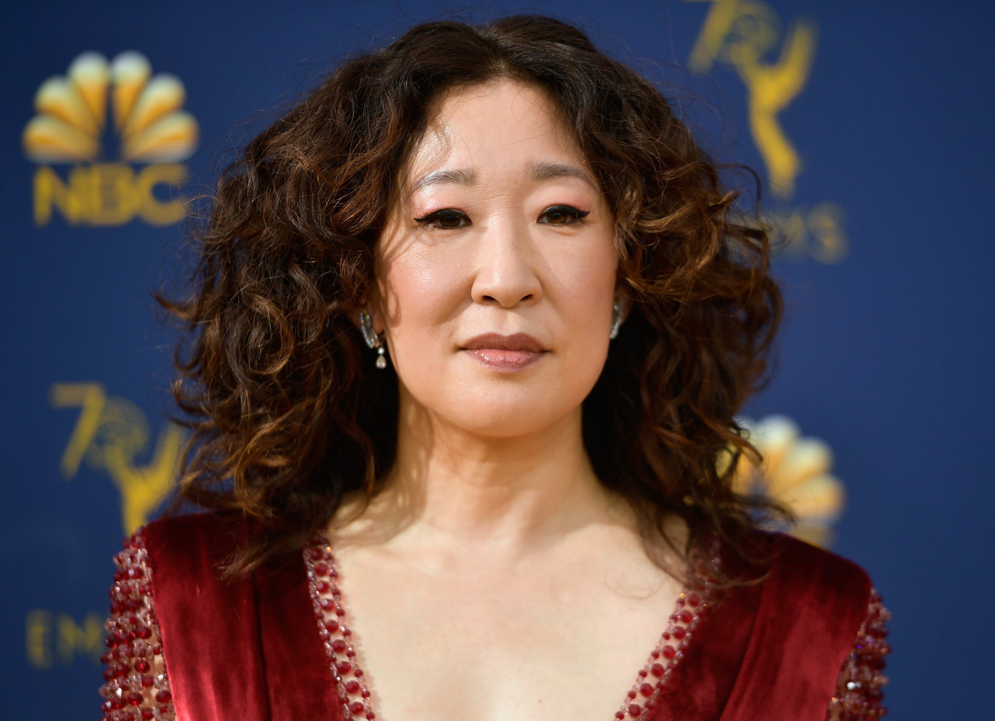 LOS ANGELES, CA - SEPTEMBER 17:  Sandra Oh attends the 70th Emmy Awards at Microsoft Theatre on September 17, 2018 in Los Angeles, California.  (Photo by Matt Winkelmeyer/Getty Images)