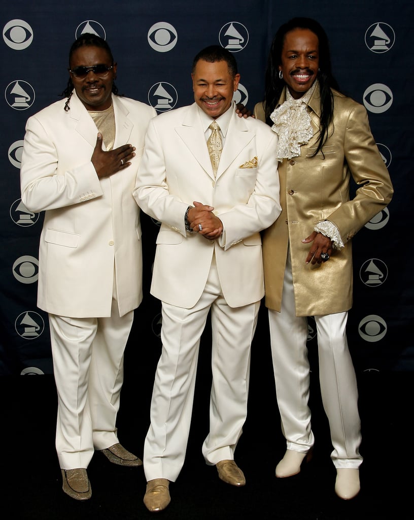 Earth, Wind & Fire flashed big smiles in the press room.