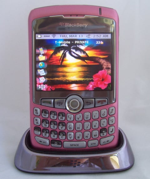 A Pink BlackBerry Curve