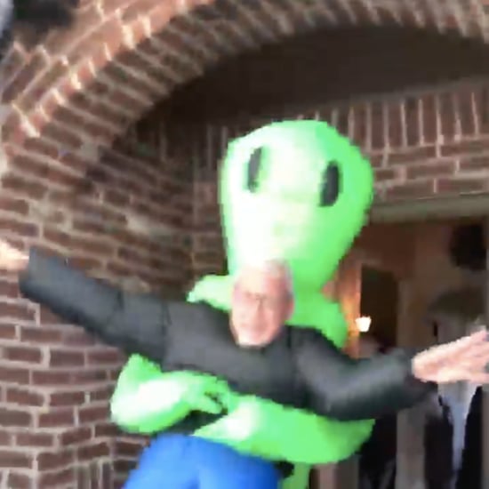 Funny Video of Dad Dressed Up as an Alien