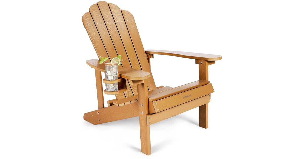 Adirondack Chair With Cup Holder SNAN Weather Resistant Adirondack Chair With Cup Holder 