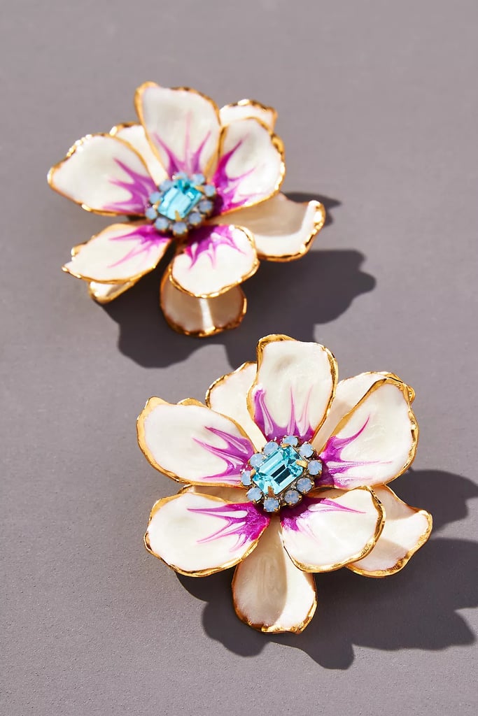 Statement Jewelry: The Pink Reef Hand-Painted Earrings