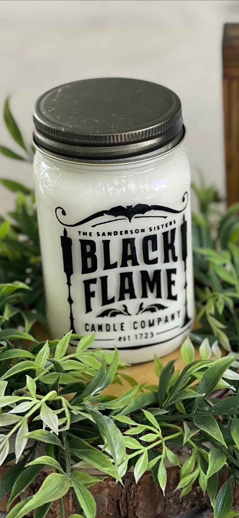 Black Flame Candle