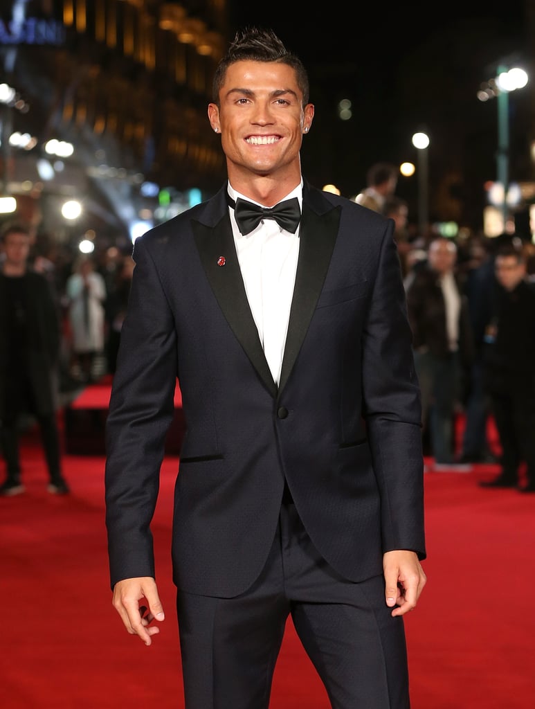 Cristiano Ronaldo and His Son at the Premiere of Ronaldo