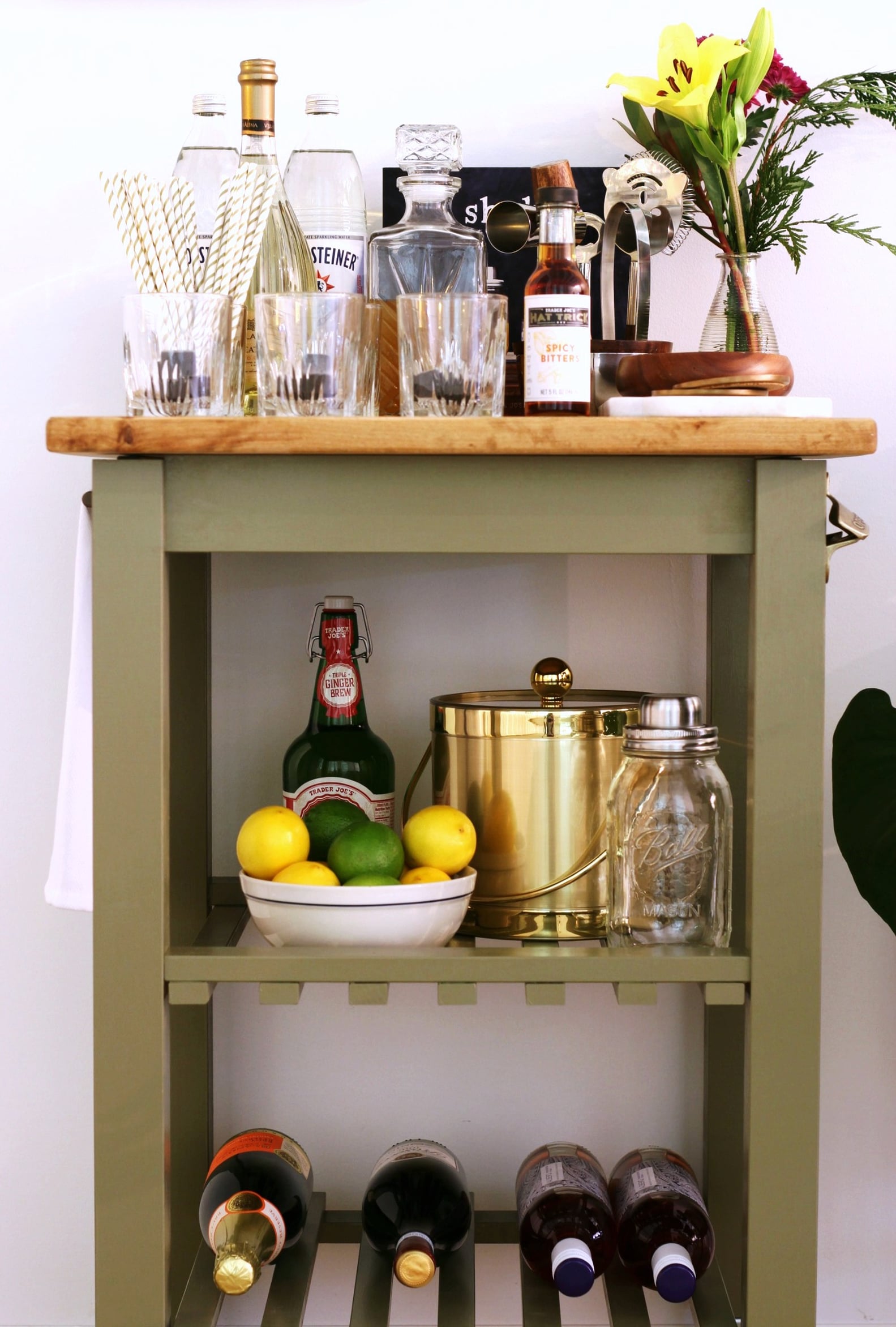 Ikea Kitchen Bar Cart Hack POPSUGAR Home
