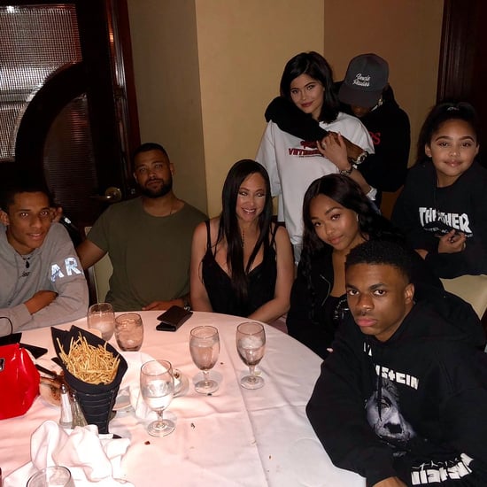 Kylie Jenner and Travis Scott at Jordyn Woods's Mom Birthday