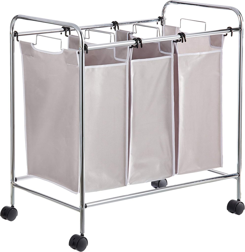 AmazonBasics 3-Bag Laundry Hamper Sorter Basket