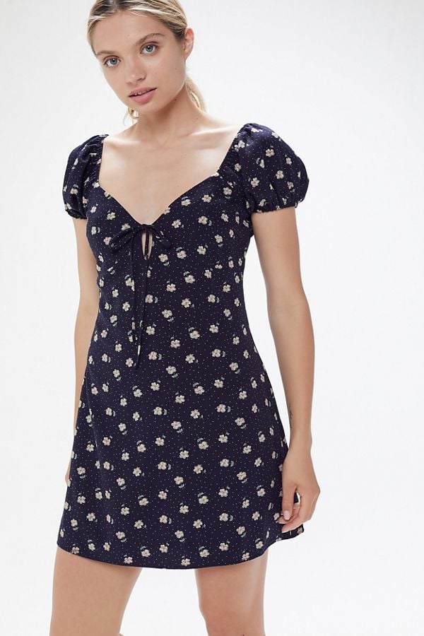 UO Cotton Puff Sleeve Mini Dress | Best Summer Dresses 2019 | POPSUGAR Fashion Photo 10