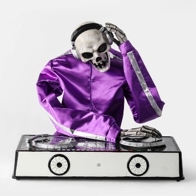 Target's Animated DJ Skeleton Decorative Halloween Prop