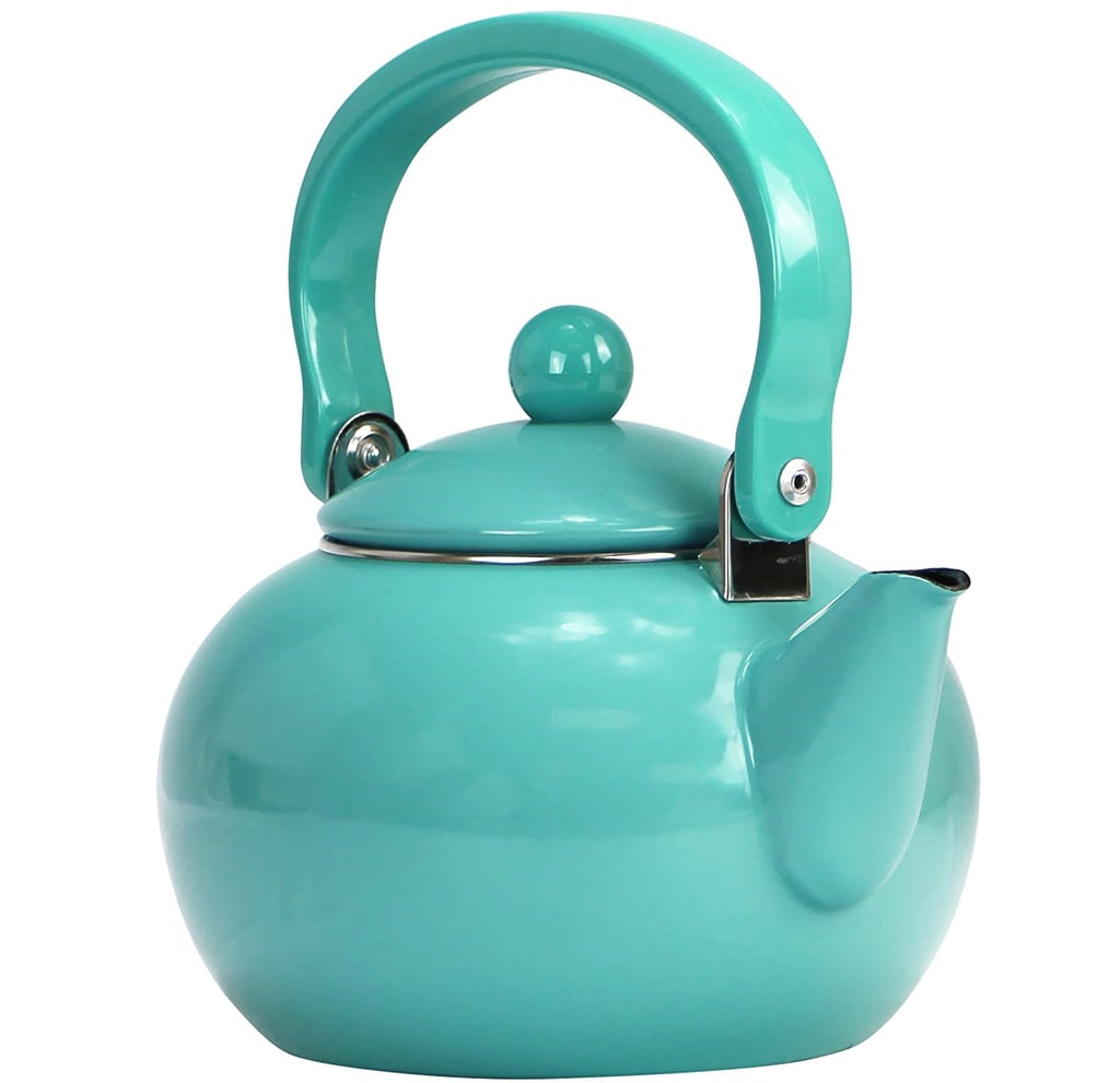 Steel Tea Kettle Teal Kitchen Appliances and Accessories POPSUGAR