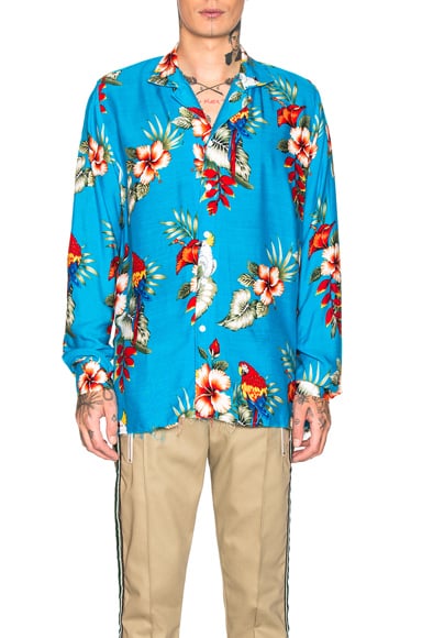 Rhude Hawaiian Birds of Paradise Shirt
