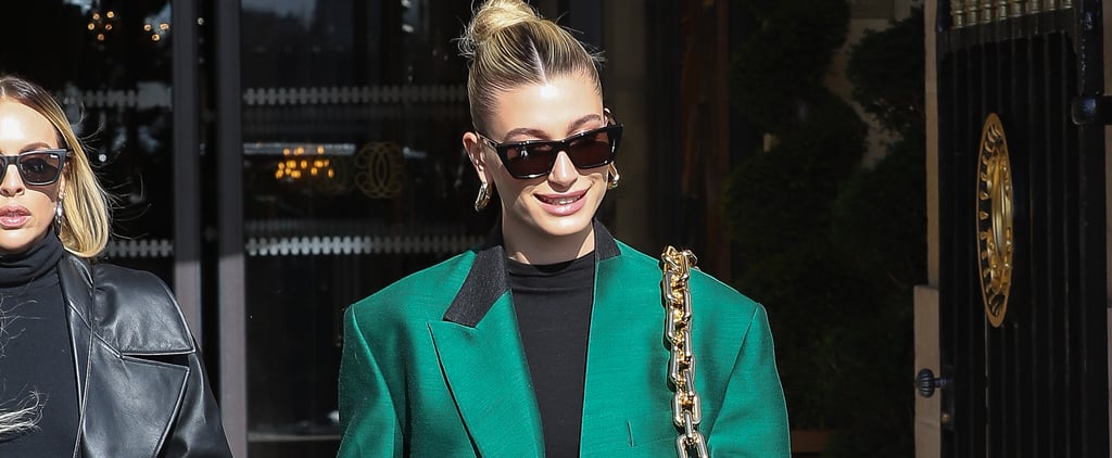 Hailey Bieber's Bright Looks For Paris Fashion Week