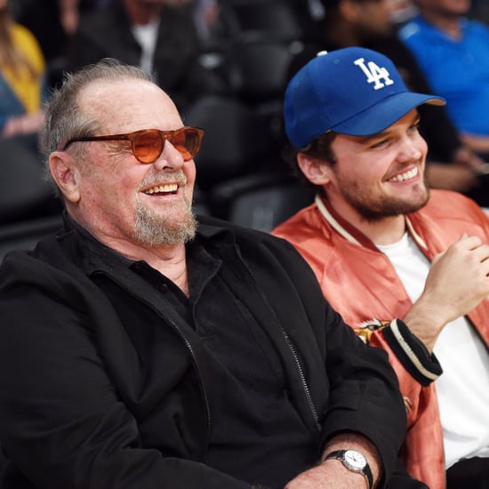 Jack Nicholson and Son Ray at Lakers Game March 2017