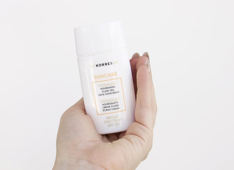 For Irritated Skin: Korres Yoghurt Nourishing Fluid Veil Face Sunscreen