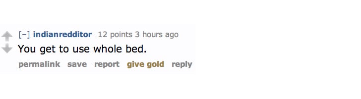 The Perks of Being Single on Reddit