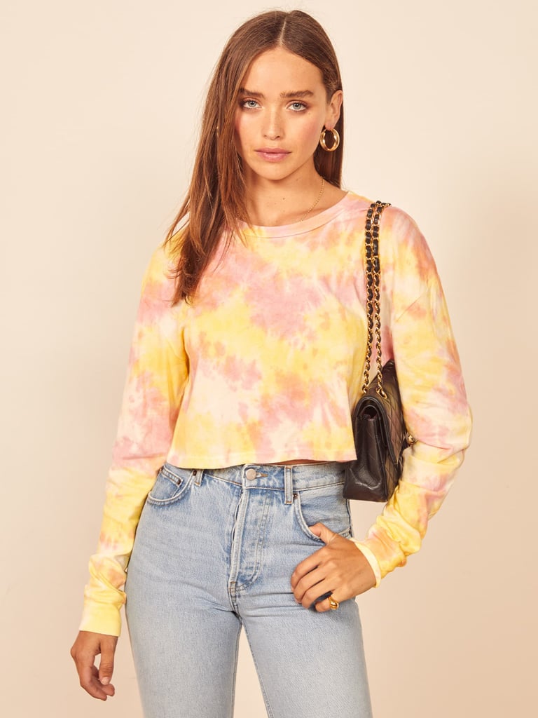 reformation james crop tee