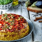 طبق المقلوبة النباتي طبق المقلوبة النباتي
