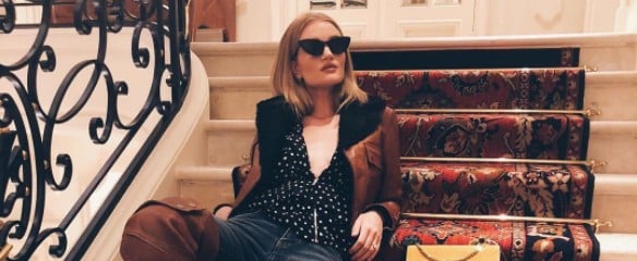Rosie Huntington-Whiteley's Saint Laurent Boots