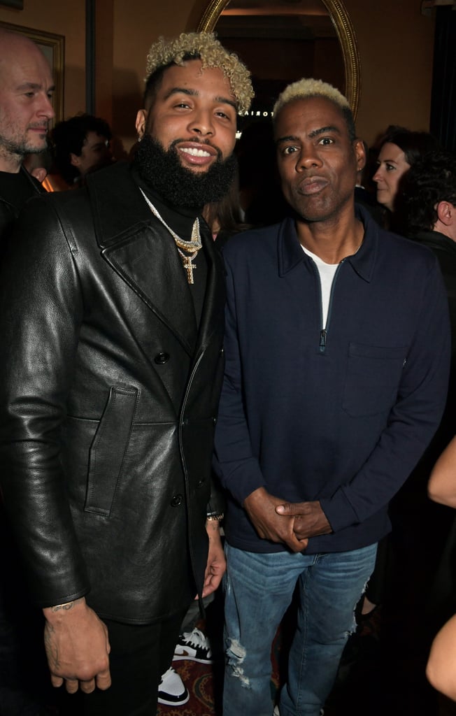 Odell Beckham Jr. and Chris Rock at the Victoria Beckham x YouTube Party