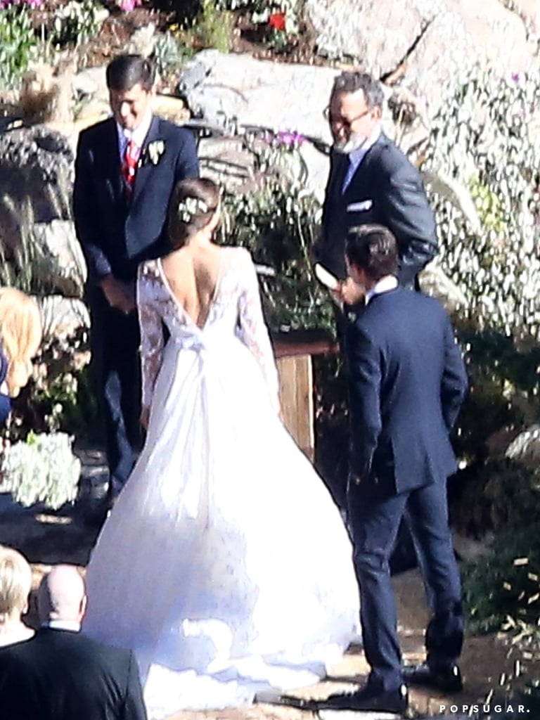 Tom Hanks officiated the couple's ranch ceremony.