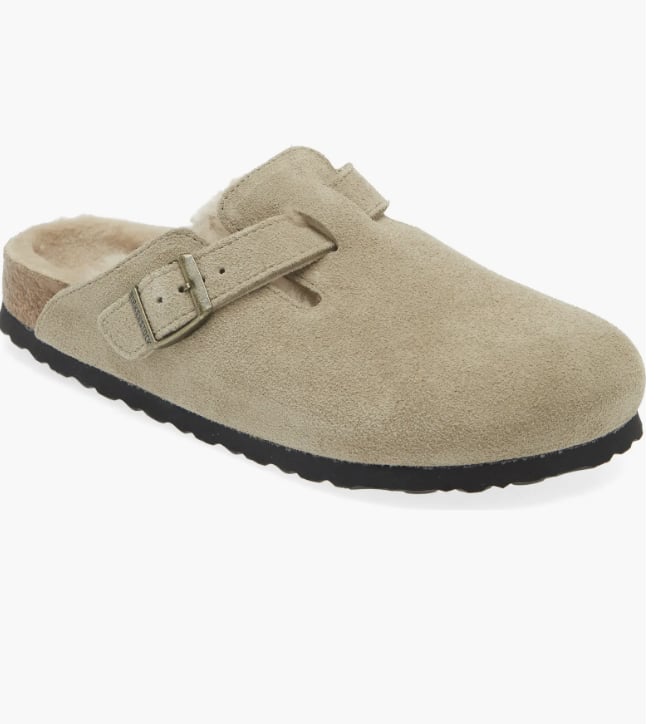 Birkenstock Boston Genuine Shearling Lined Clogs