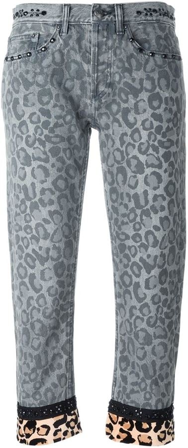 Marc by Marc Jacobs leopard print slim jeans ($583)