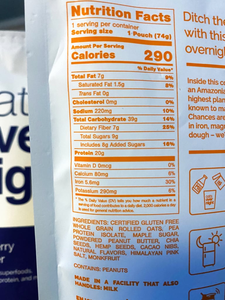 What's the Nutritional Info and Ingredients in Oats Overnight?